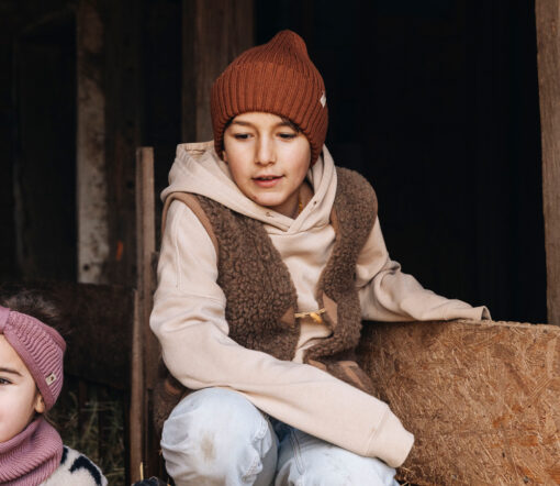 OH CHAPÔ - Beanie, ZIMT, Bio Merinowolle – Bild 2