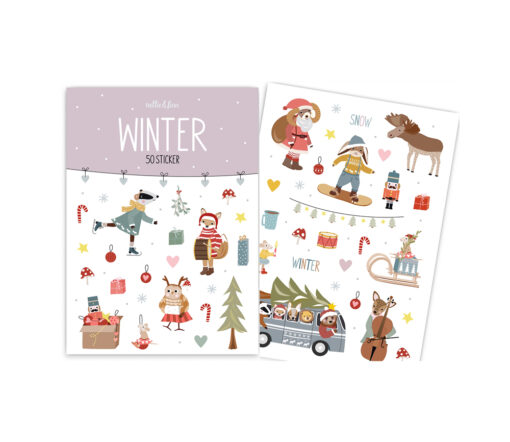 Nellie&Finn - Sticker "WINTER", 50 Stk.