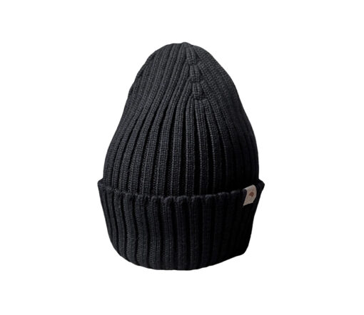 OH CHAPÔ - Beanie, SCHWARZ, Bio Merinowolle