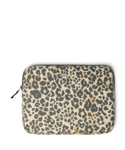 Studio Noos - Laptop-Tasche "WHITE COTTON LEOPARD", 13 Zoll, Leo