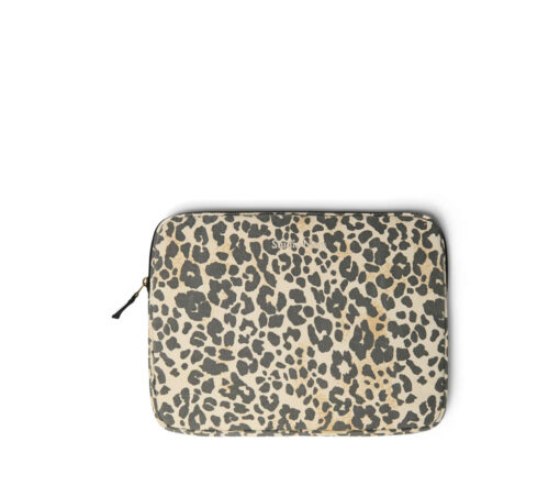 Studio Noos - Laptop-Tasche "WHITE COTTON LEOPARD", 13 Zoll, Leo