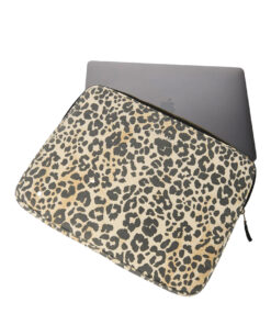 Studio Noos - Laptop-Tasche, "WHITE COTTON LEOPARD" 15 Zoll, Leo