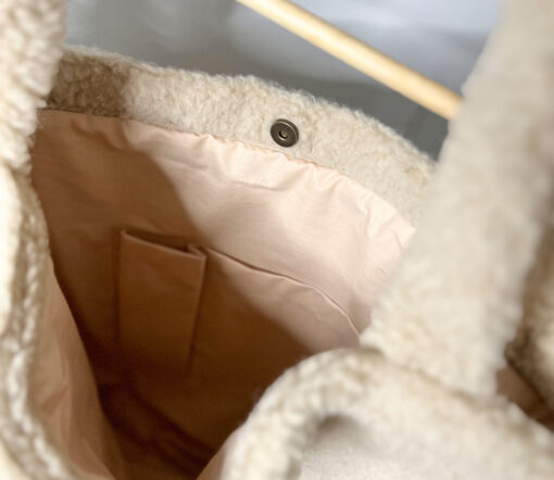 Alwero - Tasche "MOM BAG", Beige, Wolle – Bild 2