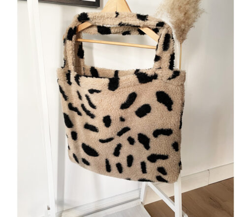 Alwero - Tasche "MOM BAG", Gepard, Wolle