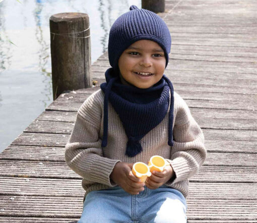 OH CHAPÔ - Pinni, NAVY, Bio Merinowolle – Bild 5