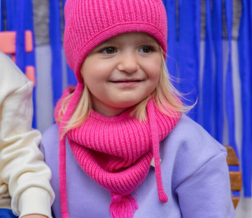 OH CHAPÔ - Beanie, PINK, Bio Merinowolle – Bild 4