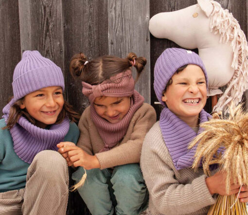 OH CHAPÔ - Beanie, LAVENDEL, Bio Merinowolle – Bild 2