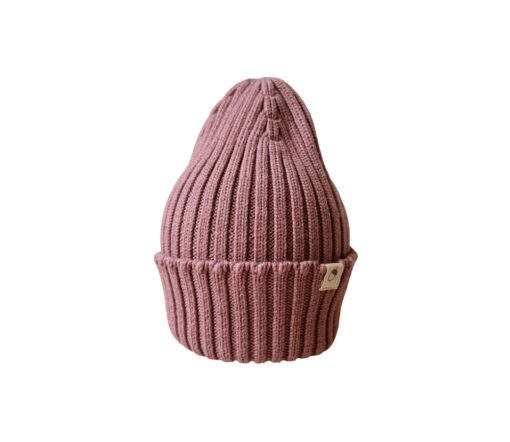 OH CHAPÔ - Beanie, ROSÉ, Bio Merinowolle