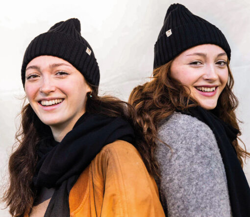 OH CHAPÔ - Beanie, SCHWARZ, Bio Merinowolle – Bild 5