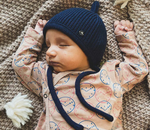 OH CHAPÔ - Pinni, NAVY, Bio Merinowolle – Bild 4