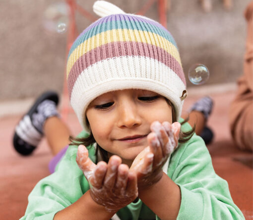 OH CHAPÔ - Pinni, REGENBOGEN, Bio Merinowolle – Bild 4