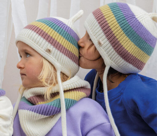 OH CHAPÔ - Pinni, REGENBOGEN, Bio Merinowolle – Bild 3