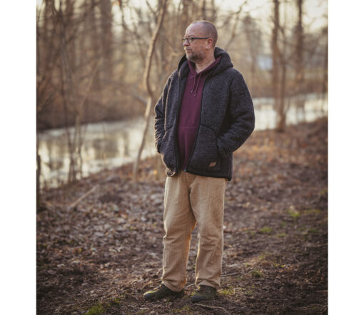 Alwero - Jacke "ALASKEN" Adult, Graphite, Biowolle Ultra Light