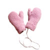 Alwero - Handschuhe "GULLY JUNIOR" mit Band, VENETIAN PINK, Biowolle Ultra Light