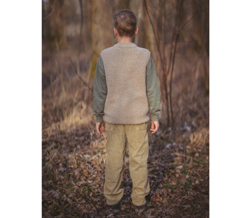 Alwero - Bodywarmer RUDI Junior, Tan, Biowolle – Bild 5