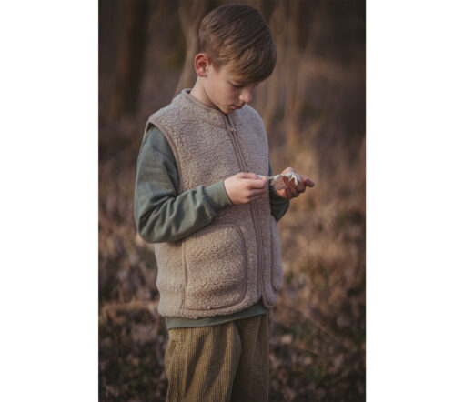Alwero - Bodywarmer RUDI Junior, Tan, Biowolle – Bild 4
