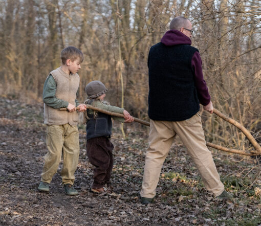 Alwero - Bodywarmer RUDI Junior, Tan, Biowolle – Bild 7
