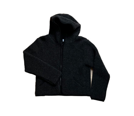 Alwero - Übergangsjacke "YPOS" Adult, Biowolle, Deep Black, ultra light