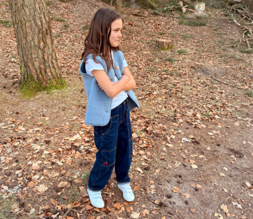 Alwero - Bodywarmer "PO" Junior, Biowolle, Sand Brown, ultra light – Bild 5