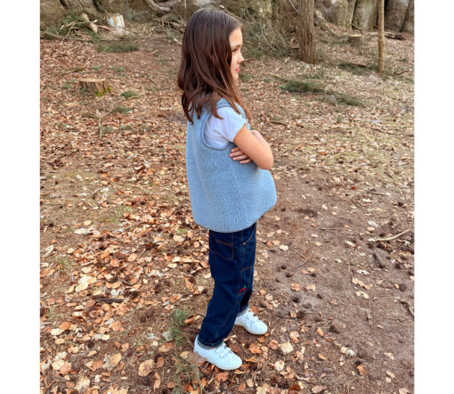 Alwero - Bodywarmer "PO" Junior, Biowolle, Sand Brown, ultra light – Bild 7