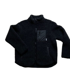 Alwero - Jacke SHERPA, Deep Black, Biowolle, ultra leicht, unisex