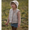 Alwero - Bodywarmer "TYB" Junior, Biowolle, BEIGE MULTI DOTS, ultra light