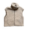 Alwero - Weste "ISLA" Sand Brown, Biowolle Ultra Light