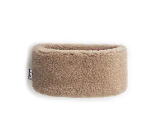 Alwero - Stirnband / Halswärmer VOVO, Tan, Biowolle, ultra light – Bild 2