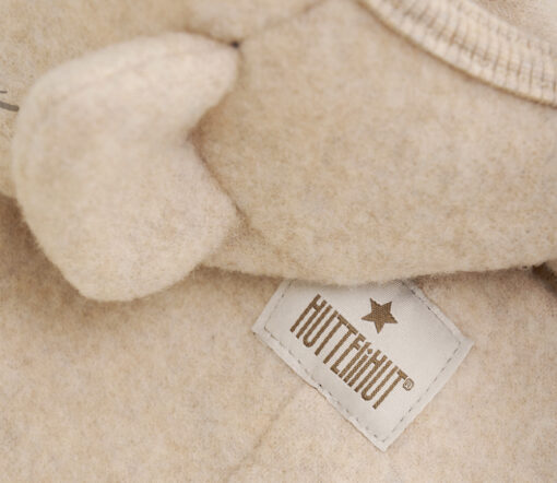 Huttelihut -  Kinderwagenanzug S "Pram Suit Ears ALLIE", camel, Wolle ultrasoft – Bild 3