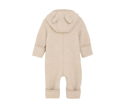 Huttelihut -  Kinderwagenanzug S "Pram Suit Ears ALLIE", camel, Wolle ultrasoft – Bild 2