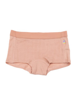 JOHA - Unterhose mit Rüschen, Wolle/Seide, peach