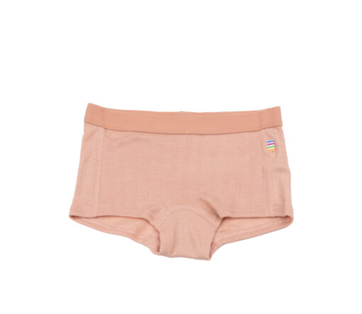 JOHA - Unterhose mit Rüschen, Wolle/Seide, peach