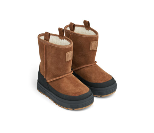Liewood -  Wildlederstiefel "MATTIE", Pecan/Black