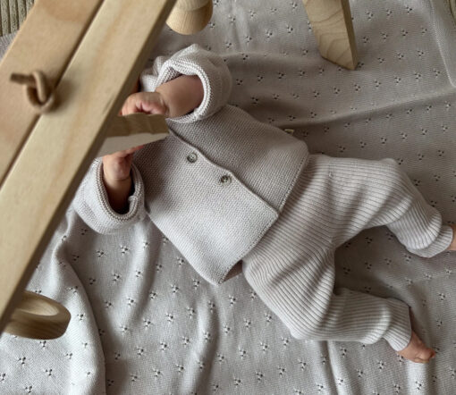 LILLE TONI - Leggings "FINN", rosewood, Merinowolle – Bild 4