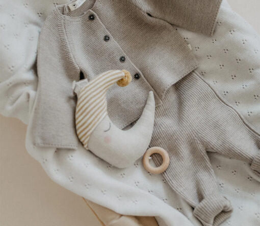LILLE TONI - Leggings "FINN", sand, Merinowolle – Bild 2