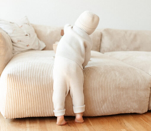 LILLE TONI - Leggings "FINN", creme, Merinowolle – Bild 2