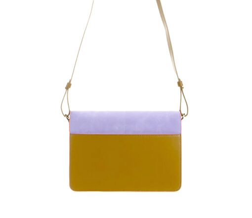 Sticky Lemon - The Sticky Sis Club, Schultertasche, satchel | il sole | coloré costa green + affogato beige + sunset lilac – Bild 4