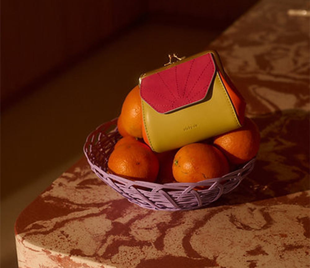 Sticky Sis - The Sticky Sis Club, Portemonnaie il sole | coloré | lemon leaf + arancia orange + positano purple – Bild 4