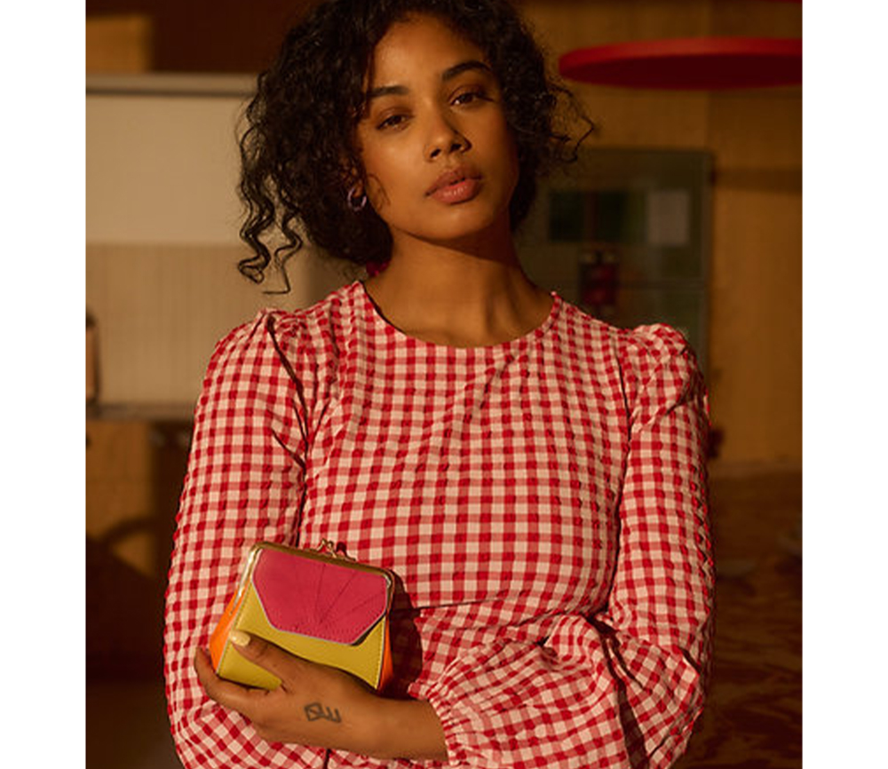 Sticky Sis - The Sticky Sis Club, Portemonnaie il sole | coloré | lemon leaf + arancia orange + positano purple – Bild 2