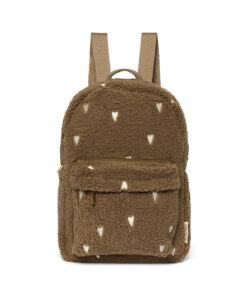 Studio Noos - Rucksack Midi "TEDDY HEARTS" brown LIMITED EDITION