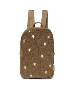 Studio Noos - Rucksack Mini "TEDDY HEARTS" brown LIMITED EDITION
