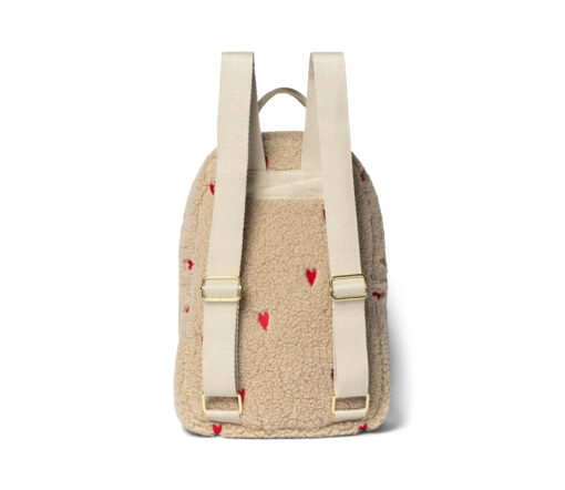 Studio Noos - Rucksack Midi "TEDDY HEARTS" beige LIMITED EDITION – Bild 3