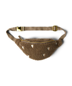 Studio Noos - Mini Bauchtasche "TEDDY HEARTS", brown LIMITED EDITION