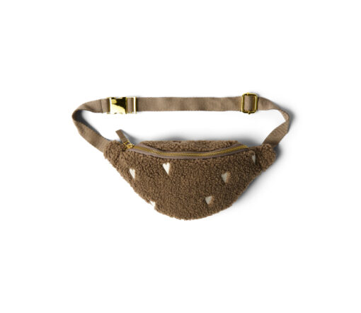 Studio Noos - Mini Bauchtasche "TEDDY HEARTS", brown LIMITED EDITION