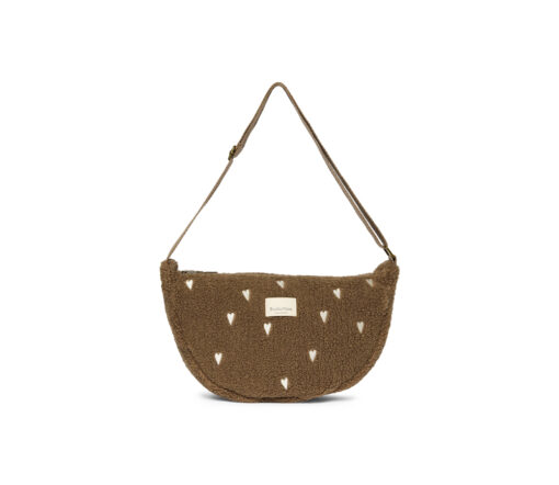 Studio Noos - Bauchtasche "TEDDY HEARTS", brown LIMITED EDITION