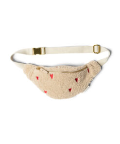 Studio Noos - Mini Bauchtasche "TEDDY HEARTS", beige LIMITED EDITION