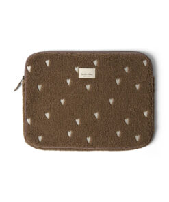 Studio Noos - Laptop-Tasche "TEDDY HEARTS", 15 Zoll, brown LIMITED EDITION