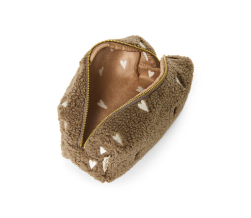 Studio Noos - Pouch "TEDDY HEARTS", brown LIMITED EDITION – Bild 3