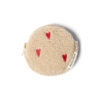 Studio Noos - Wallet "TEDDY HEARTS", beige - LIMITED EDITION