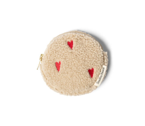 Studio Noos - Wallet "TEDDY HEARTS", beige - LIMITED EDITION